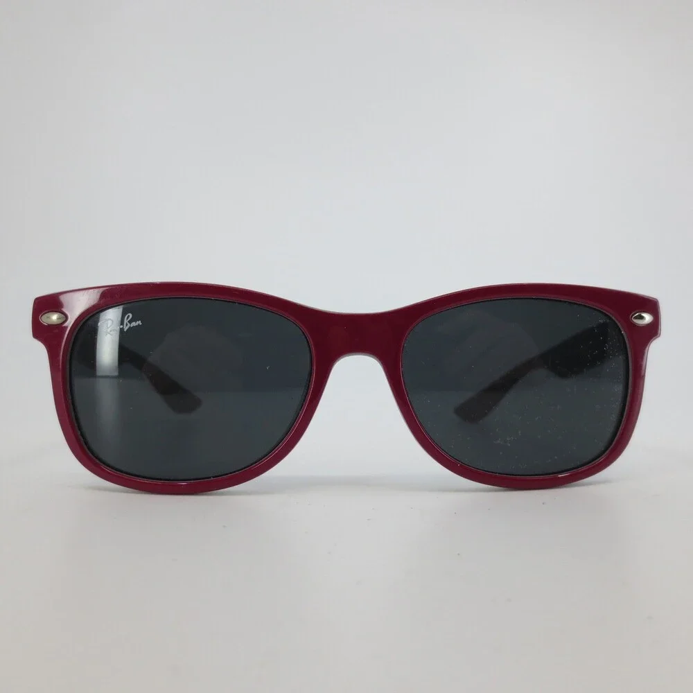 Ray-Ban Junior RJ 9052S 177/87 Bordeaux Red Grey Wayfarer Sunglasses 47mm